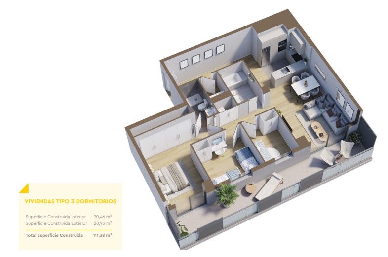 Квартира в Оспиталет-де-Льобрегат, Испания, 60 м² - фото 6