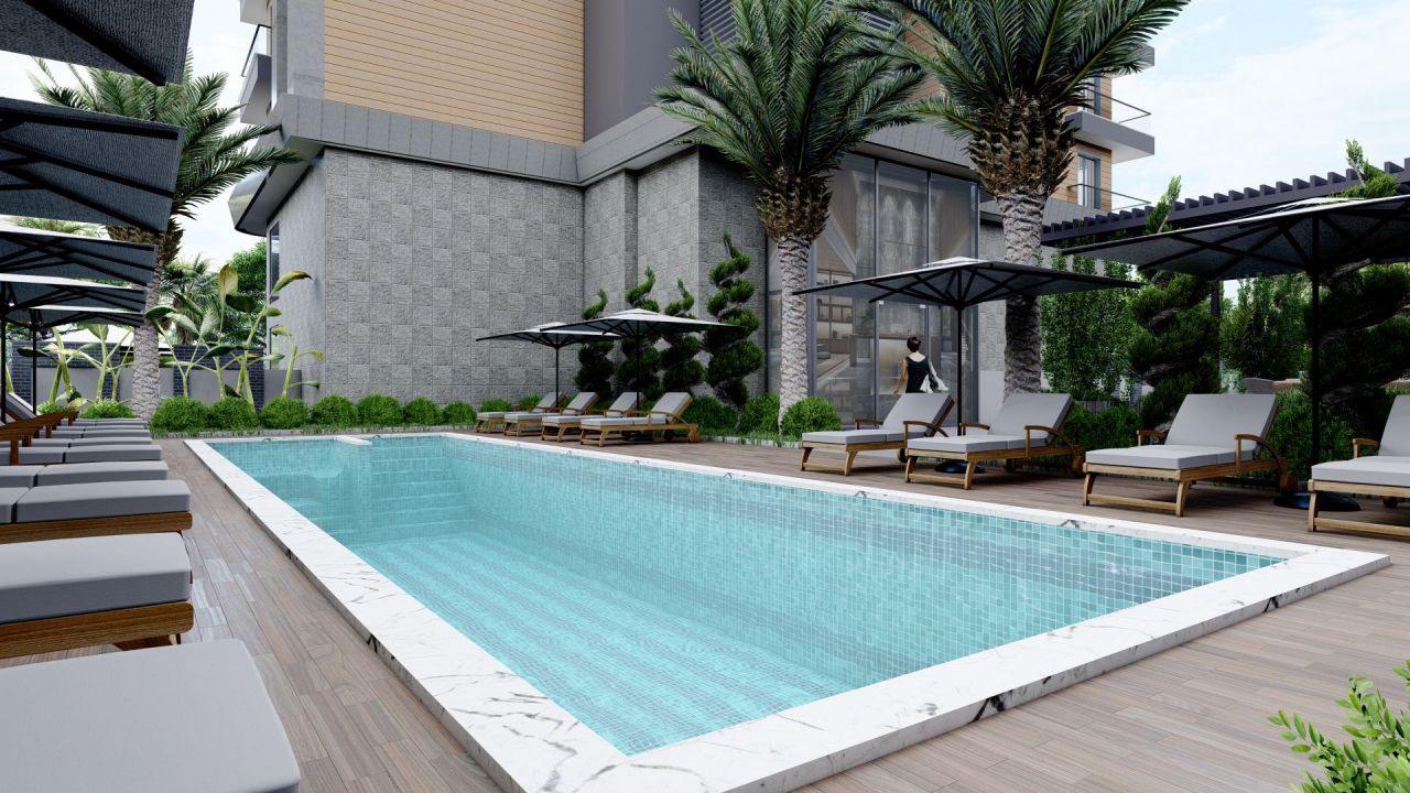 Апартаменты в Алании, Турция, 62 м² - фото 10