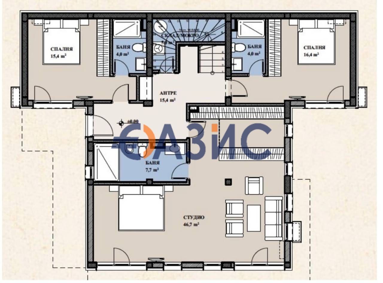 Дом в Святом Власе, Болгария, 301.2 м² - фото 19