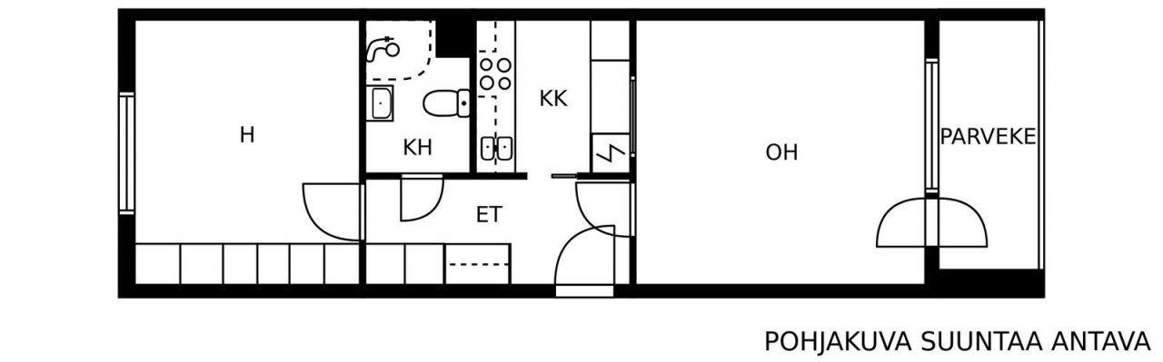 Квартира в Пиексямяки, Финляндия, 45.2 м² - фото 2