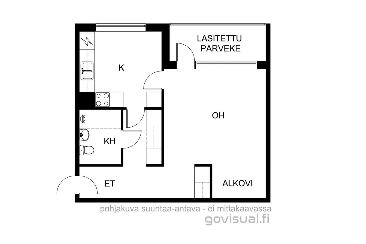 Квартира в Тампере, Финляндия, 41 м² - фото 2