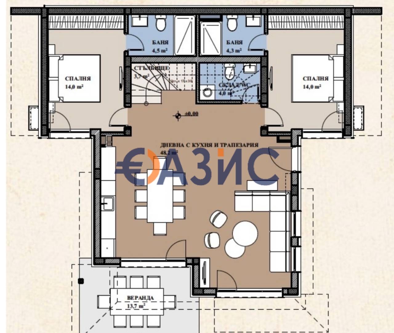 Дом в Святом Власе, Болгария, 251.3 м² - фото 5
