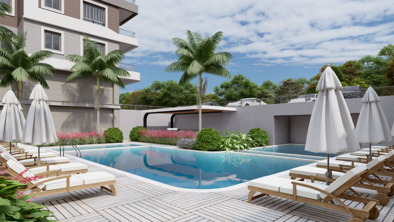 Апартаменты в Алании, Турция, 49 м² - фото 8