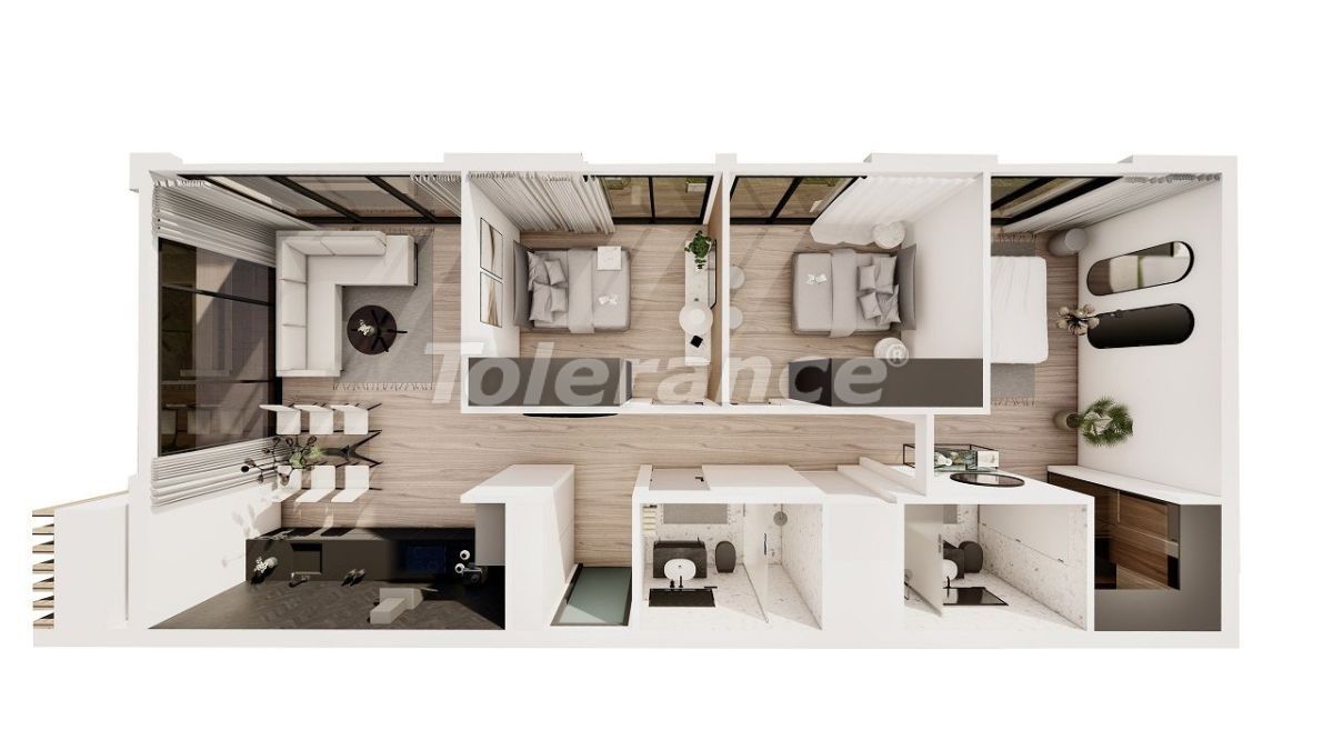 Апартаменты в Кирении, Кипр, 90 м² - фото 11