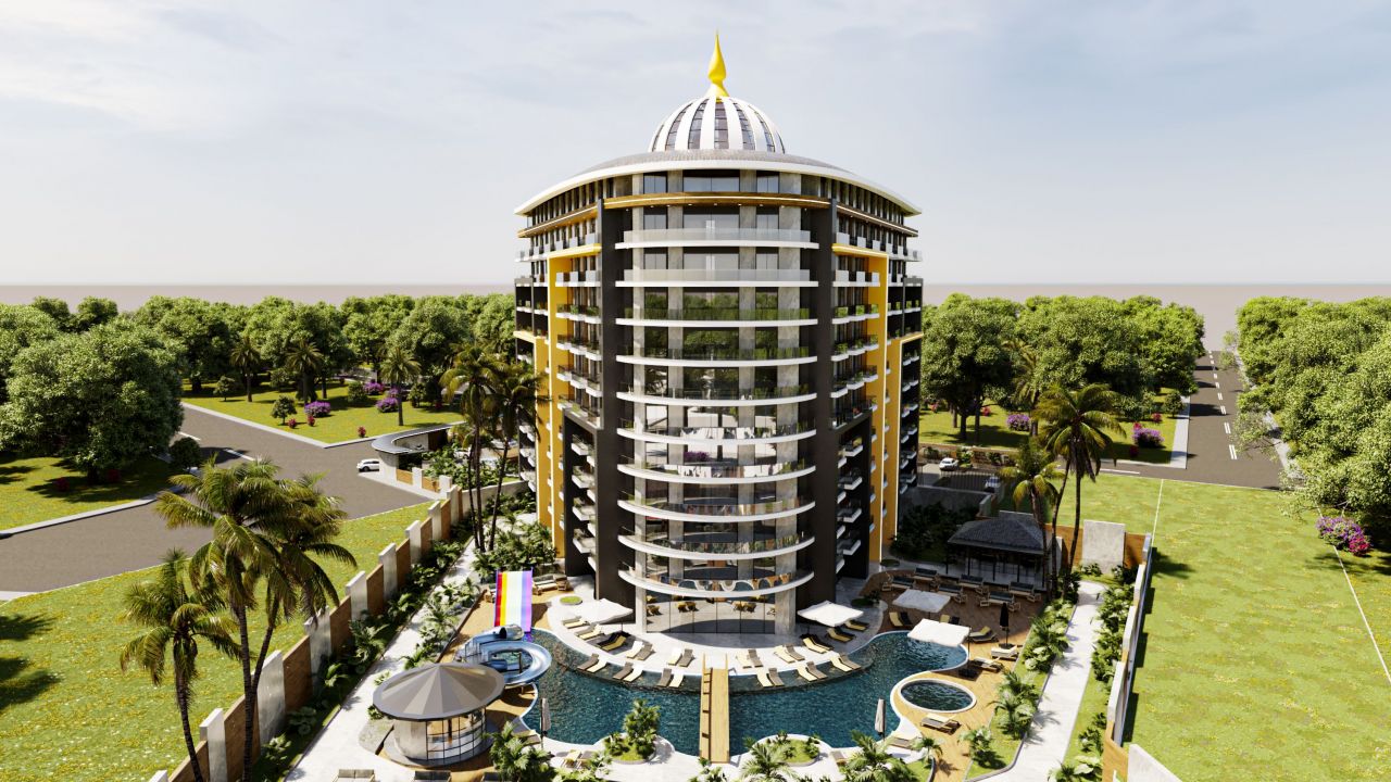 Апартаменты в Газипаше, Турция, 60 м² - фото 2