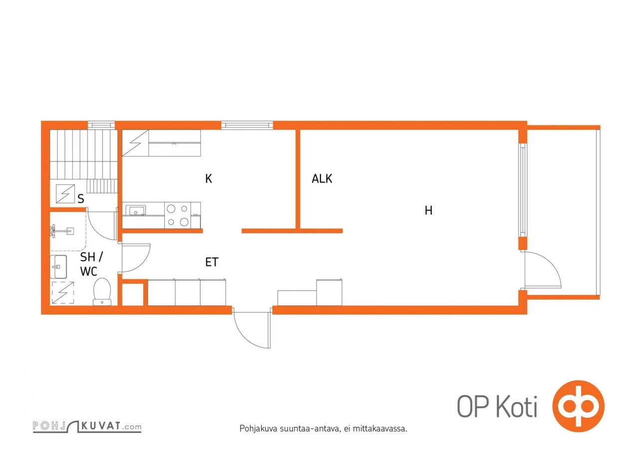 Квартира в Йоэнсуу, Финляндия, 43 м² - фото 2