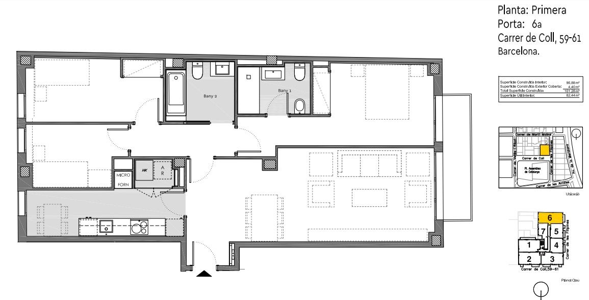 Квартира в Барселоне, Испания, 101 м² - фото 4