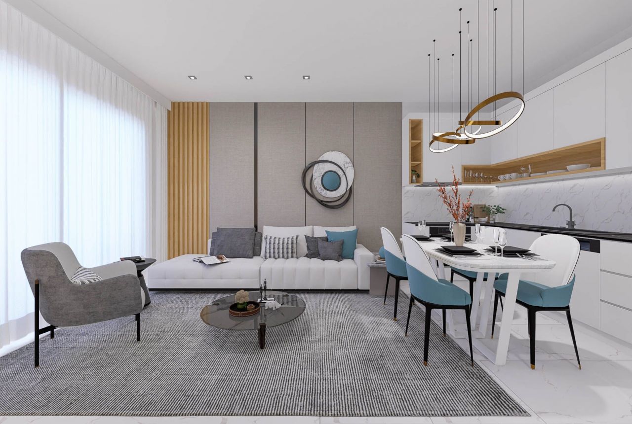 Апартаменты в Алании, Турция, 47 м² - фото 10