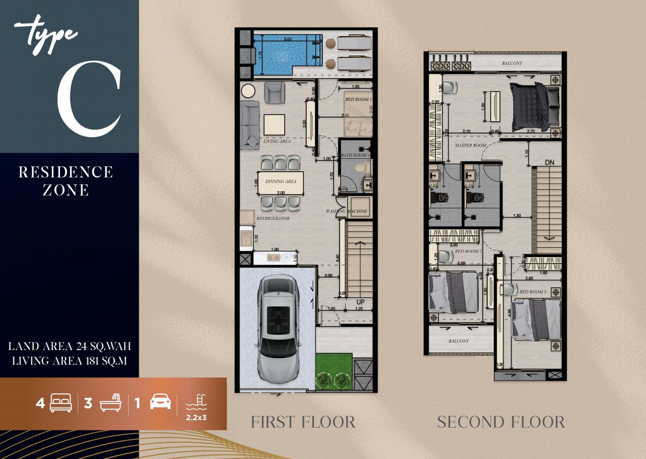 Вилла в Паттайе, Таиланд, 180 м² - фото 9
