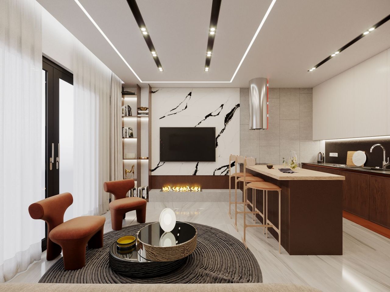 Апартаменты в Конаклы, Турция, 105 м² - фото 7