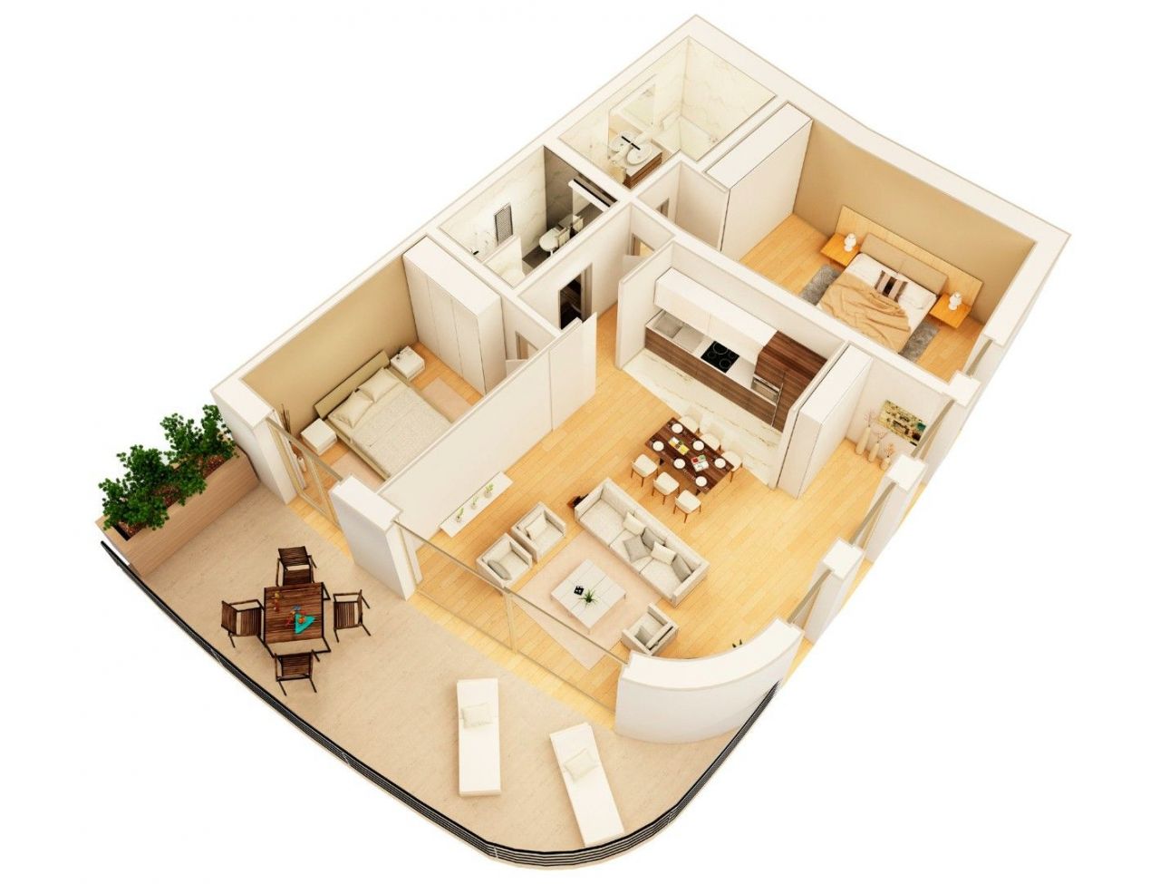 Квартира в Будве, Черногория, 133 м² - фото 6