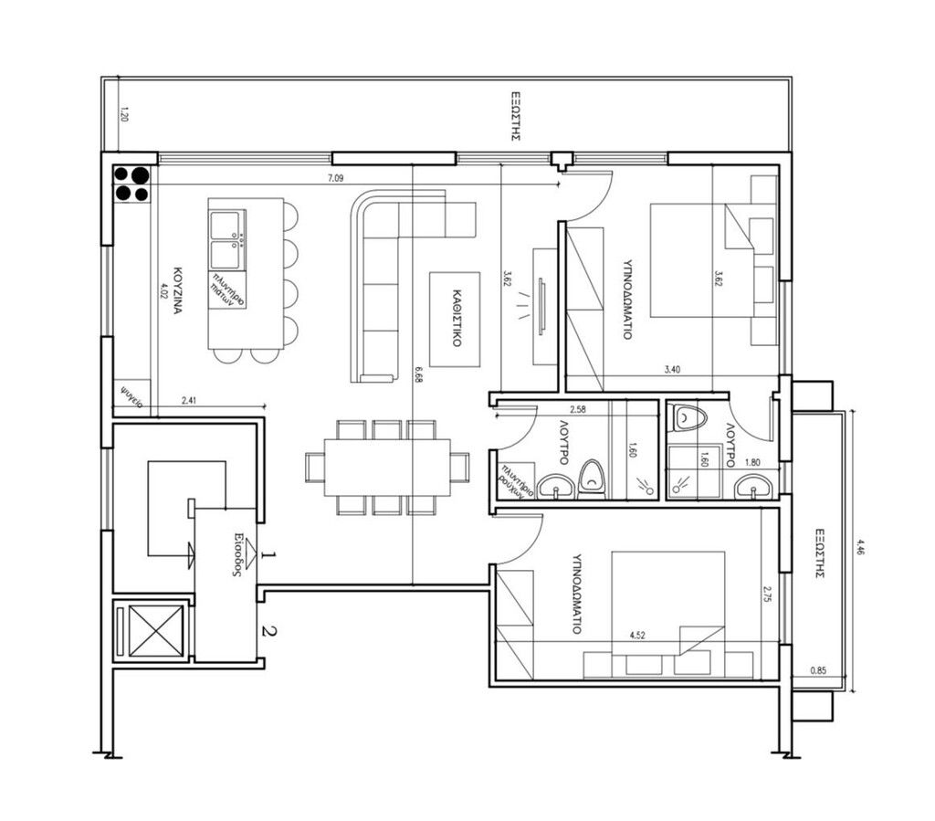 Квартира в Афинах, Греция, 79 м² - фото 10
