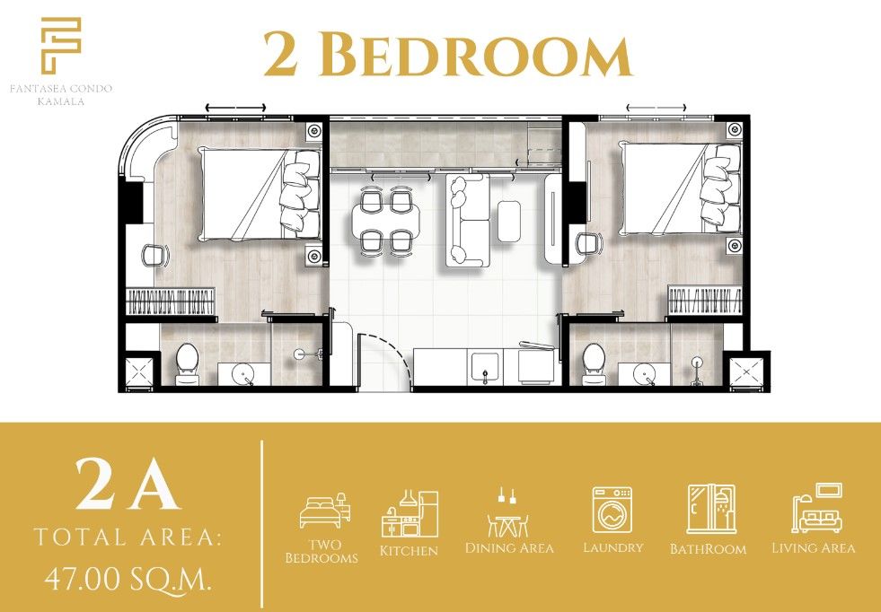 Апартаменты на острове Пхукет, Таиланд, 27 м² - фото 7