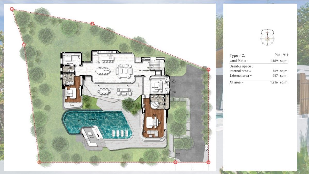 Вилла на Пхукете, Таиланд, 1 488 м² - фото 3