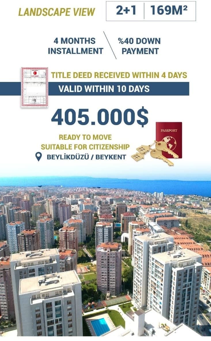 Апартаменты в Бейликдюзю, Турция, 164 м² - фото 1