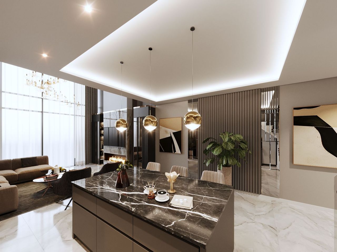 Квартира в Газипаше, Турция, 46 м² - фото 14