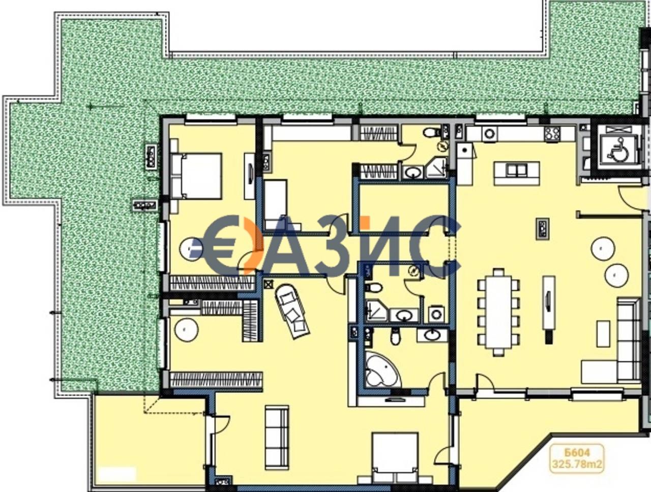 Апартаменты в Несебре, Болгария, 325.8 м² - фото 2