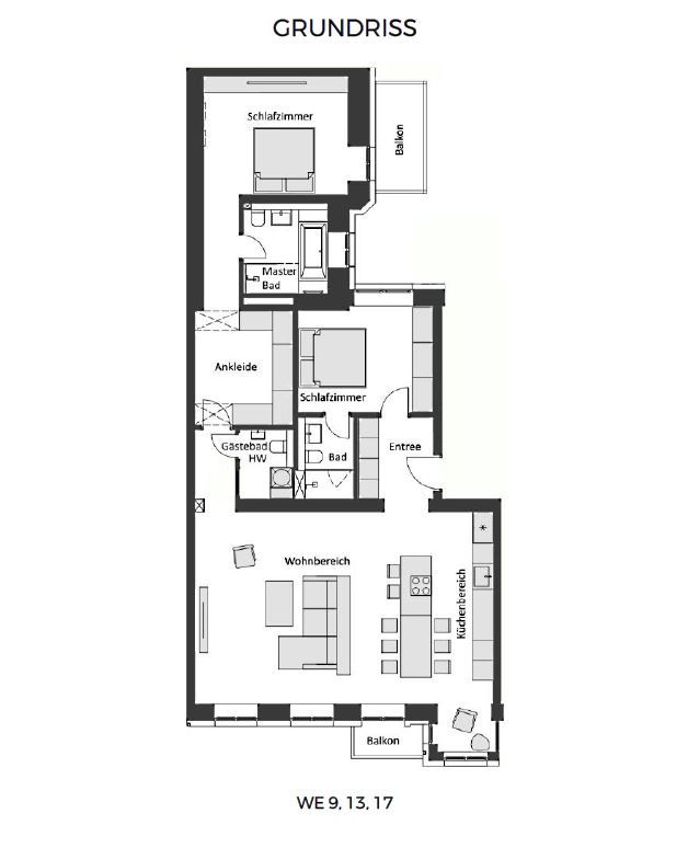 Квартира в Берлине, Германия, 48 м² - фото 14