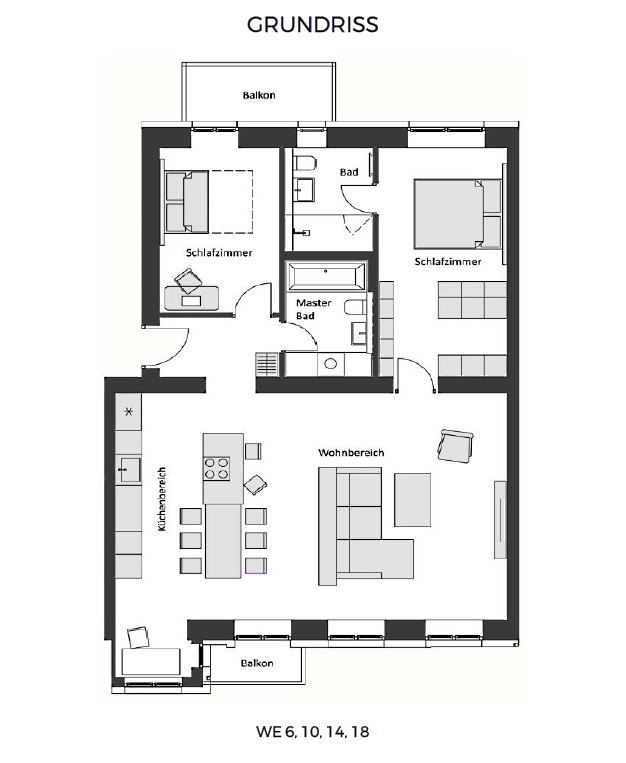 Квартира в Берлине, Германия, 48 м² - фото 12