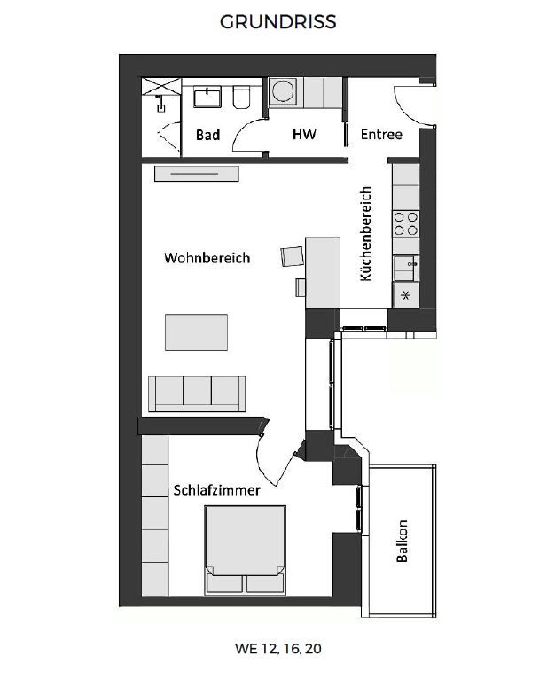 Квартира в Берлине, Германия, 48 м² - фото 15
