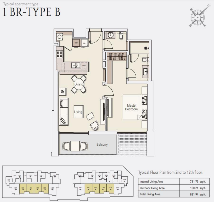 Апартаменты в Дубае, ОАЭ, 77 м² - фото 8