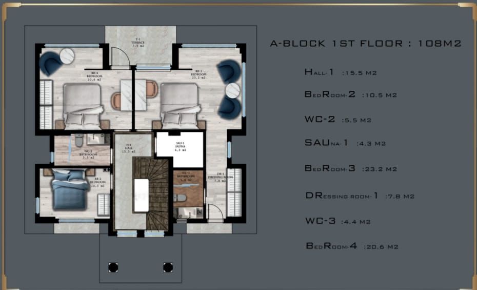 Вилла в Белеке, Турция, 280 м² - фото 15