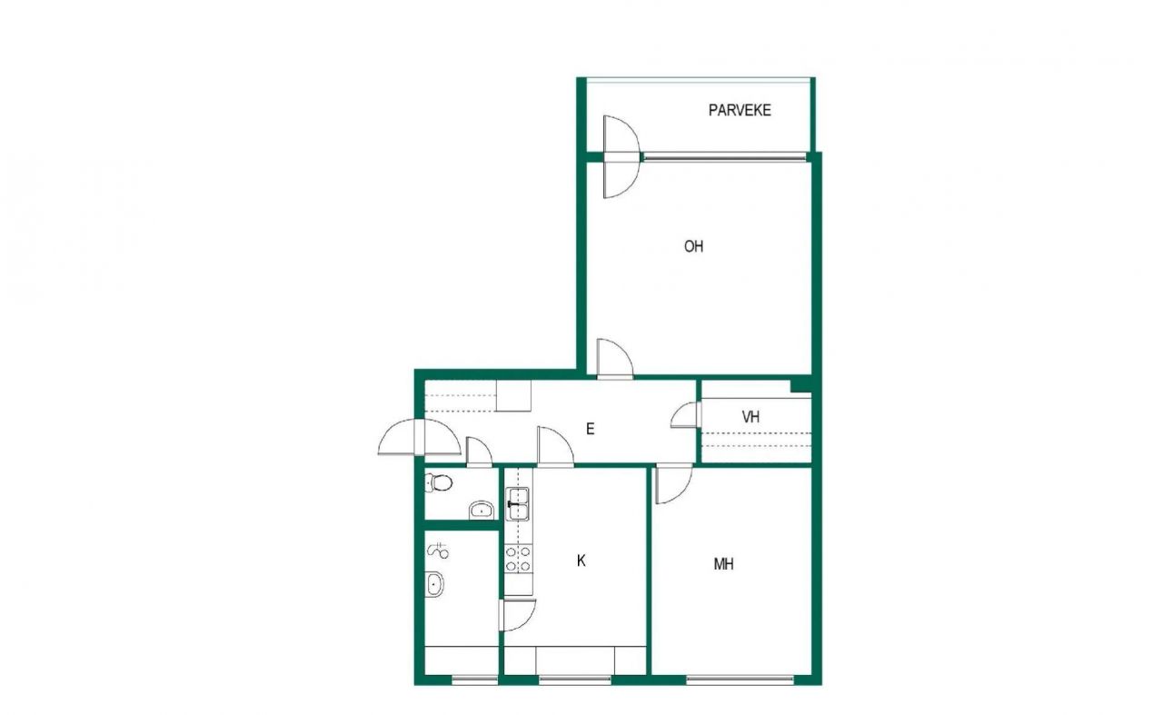 Квартира в Савонлинне, Финляндия, 59.5 м² - фото 2