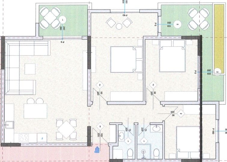 Квартира в Улцине, Черногория, 102 м² - фото 2
