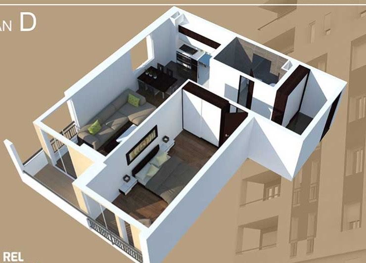 Квартира в Баре, Черногория, 65 м² - фото 7