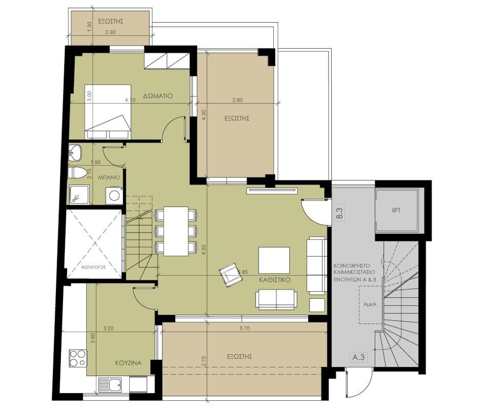 Мезонет в Салониках, Греция, 145 м² - фото 3