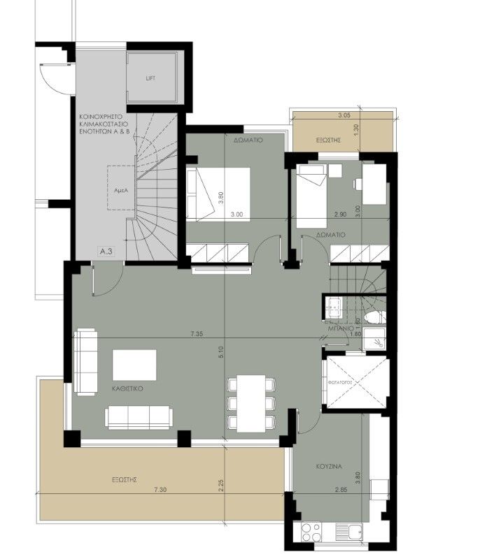 Мезонет в Салониках, Греция, 158 м² - фото 4