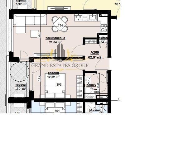 Апартаменты в Бургасе, Болгария, 61 м² - фото 11