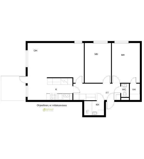 Квартира в Кеуру, Финляндия, 72.5 м² - фото 2