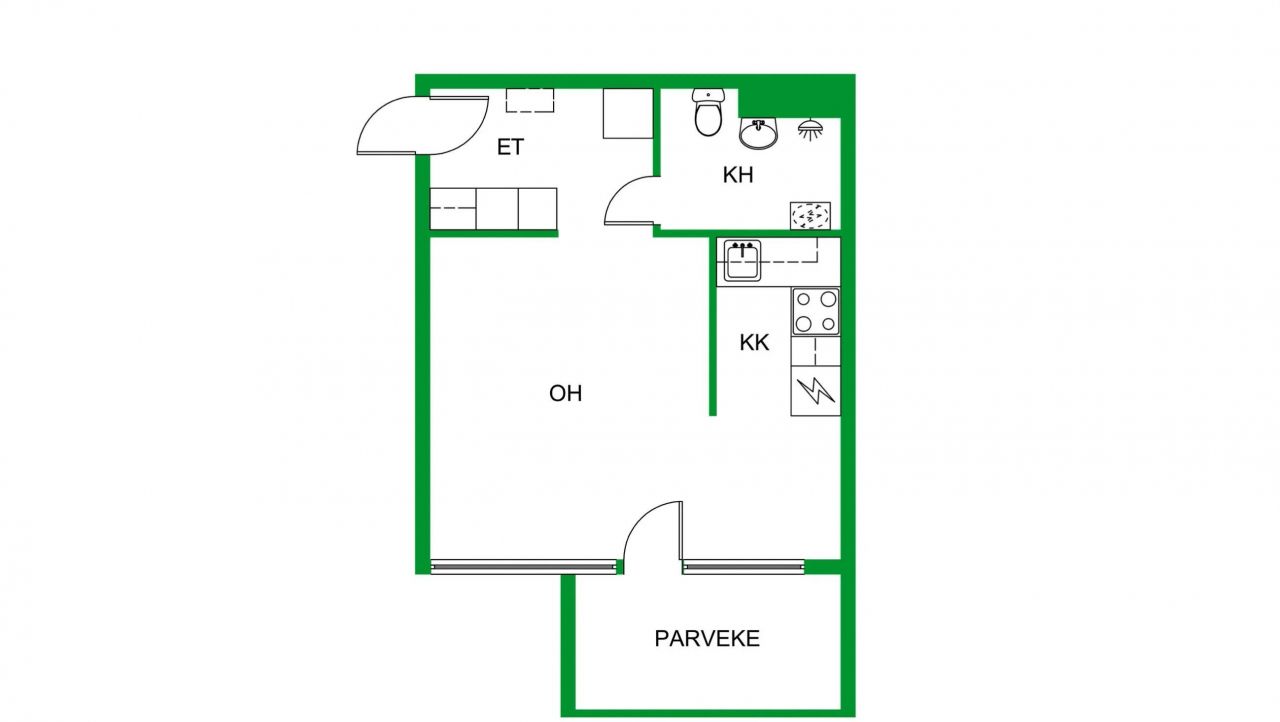 Квартира в Ямся, Финляндия, 31 м² - фото 2