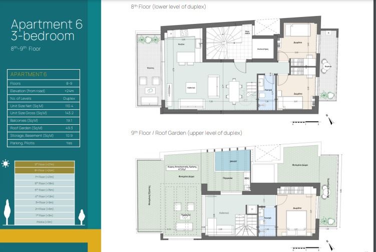 Квартира в Салониках, Греция, 143 м² - фото 11