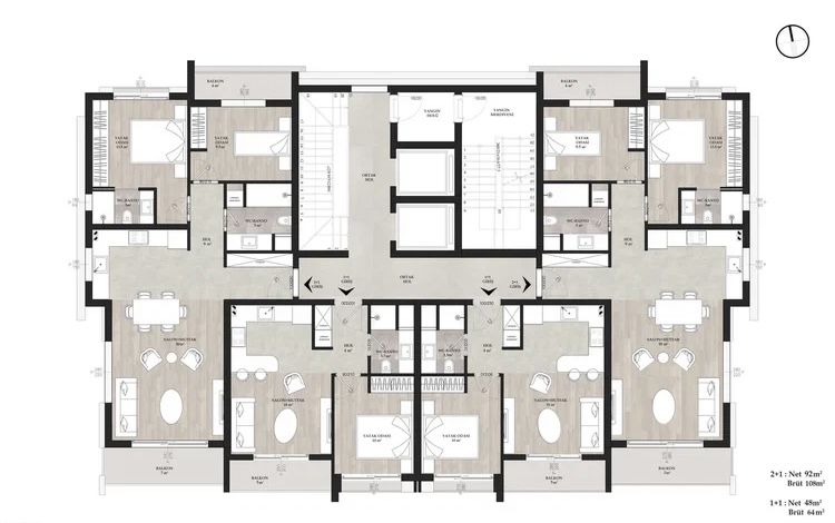 Квартира в Анталии, Турция, 51 м² - фото 17
