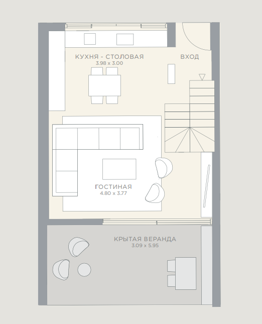 Апартаменты в Пафосе, Кипр, 120 м² - фото 2