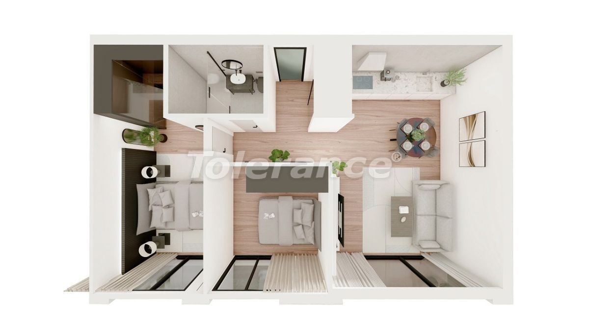 Апартаменты в Кирении, Кипр, 70 м² - фото 7