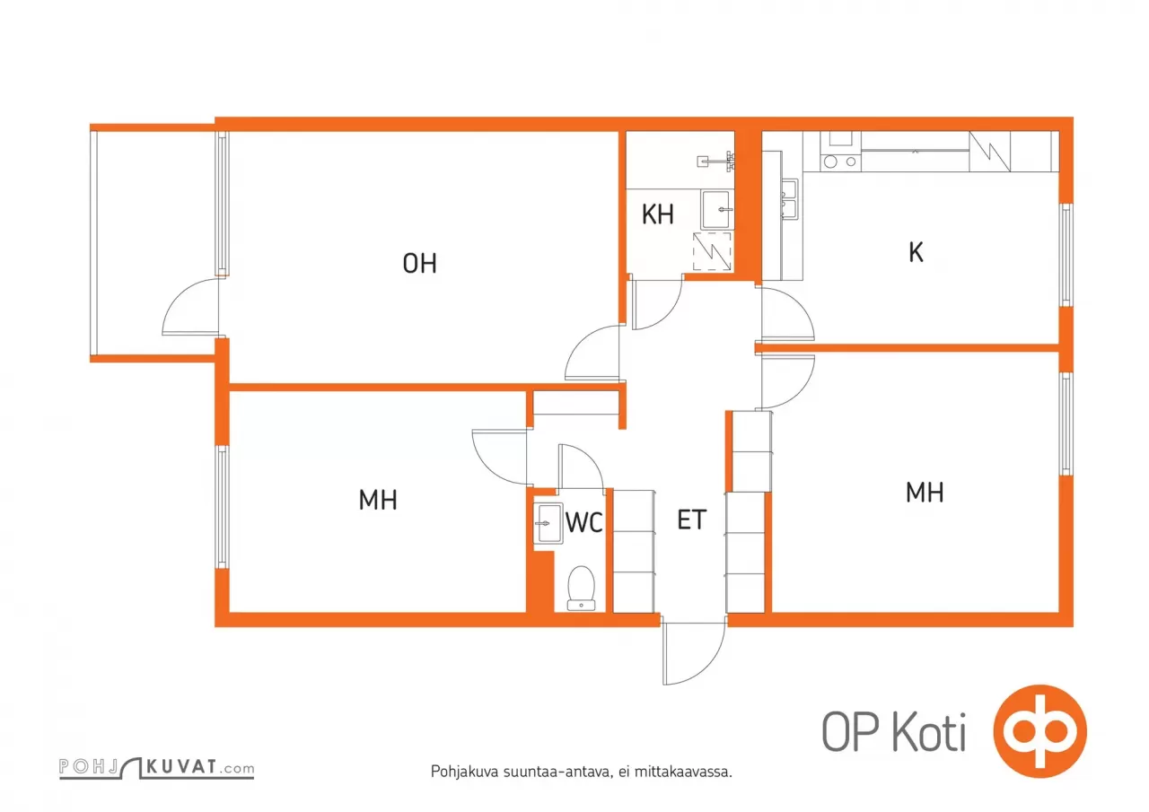 Квартира в Коуволе, Финляндия, 84 м² - фото 2