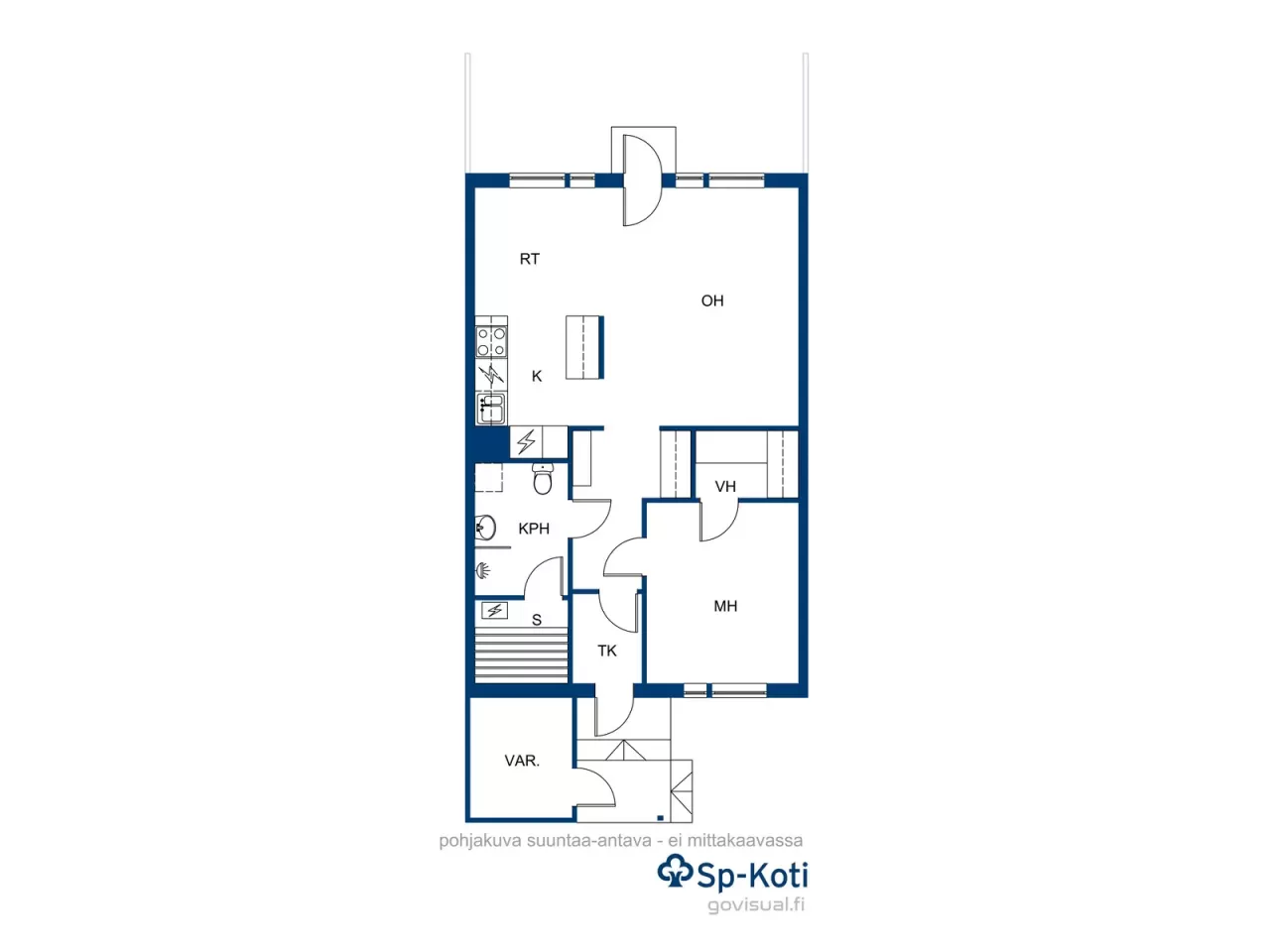 Квартира в Мянтюхарью, Финляндия, 60.5 м² - фото 2
