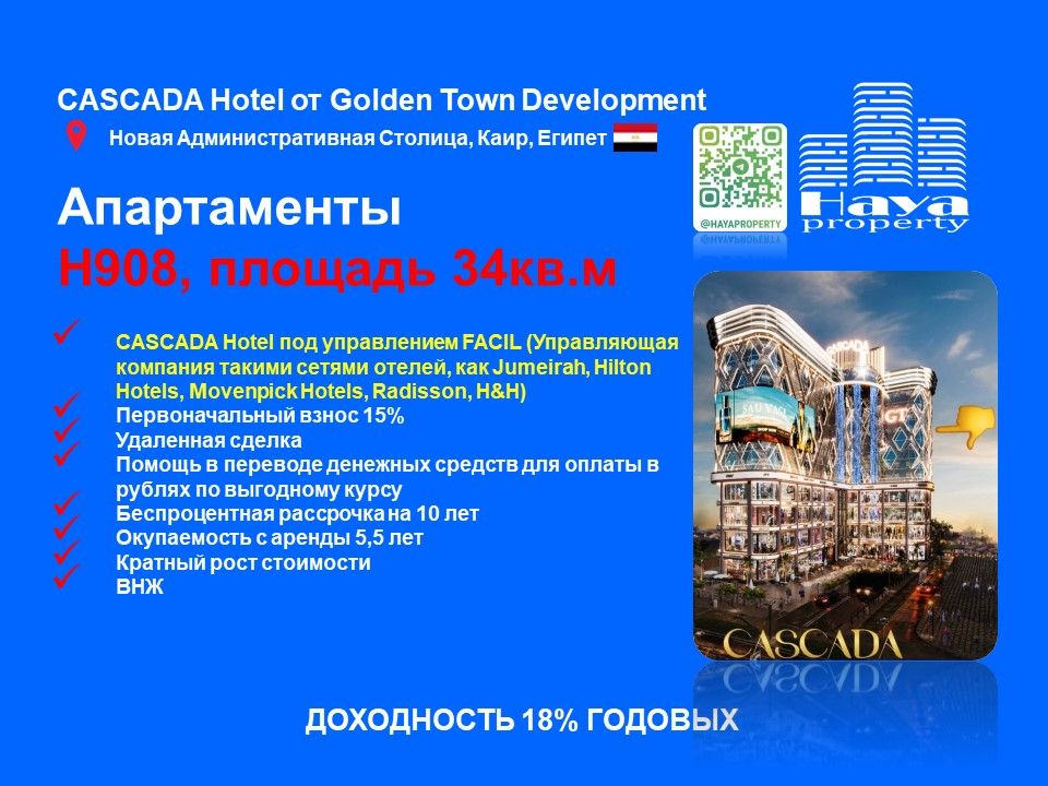 Отель, гостиница в Каире, Египет, 34 м² - фото 1