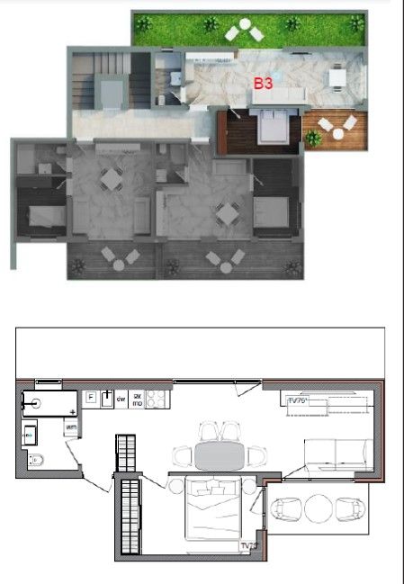 Квартира в Тивате, Черногория, 47 м² - фото 6