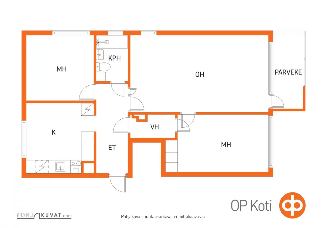 Квартира в Кеуру, Финляндия, 67 м² - фото 2