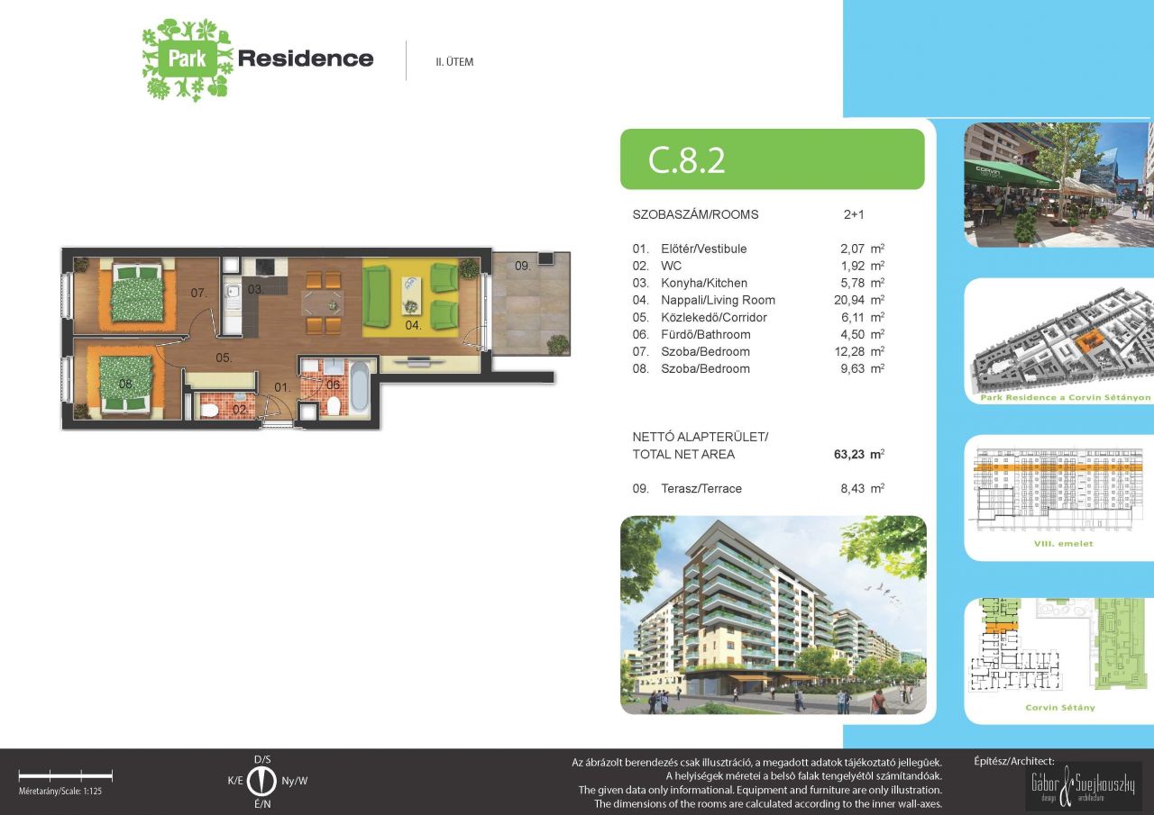 Квартира в Будапеште, Венгрия, 63 м² - фото 3