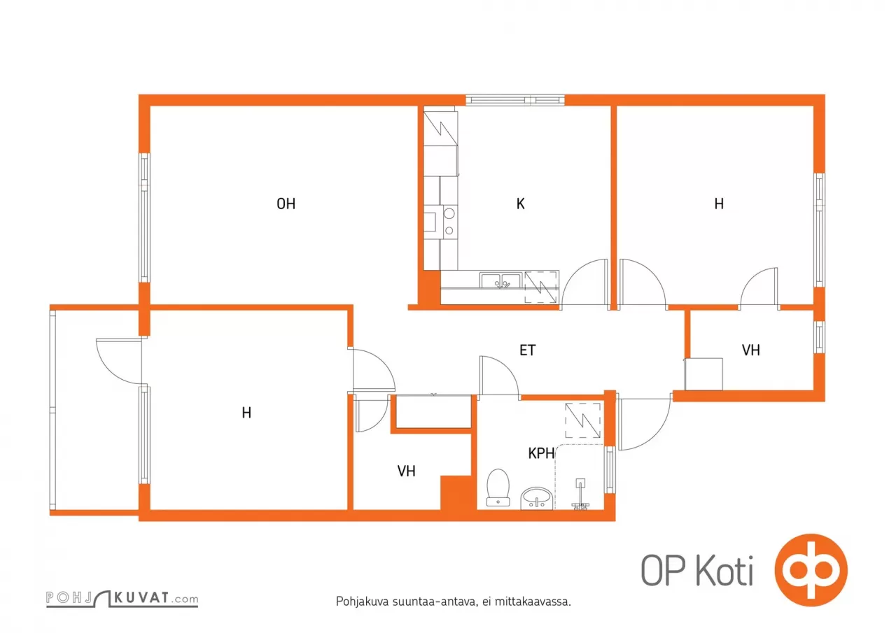 Квартира в Пиексямяки, Финляндия, 77 м² - фото 2