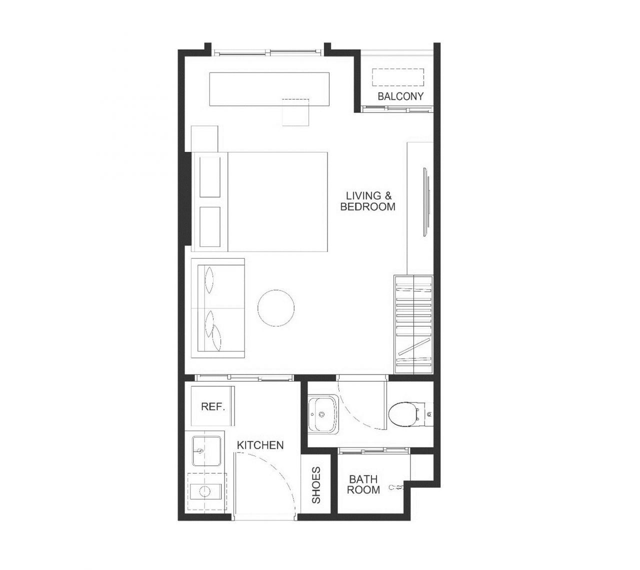 Студия на Пхукете, Таиланд, 26 м² - фото 8