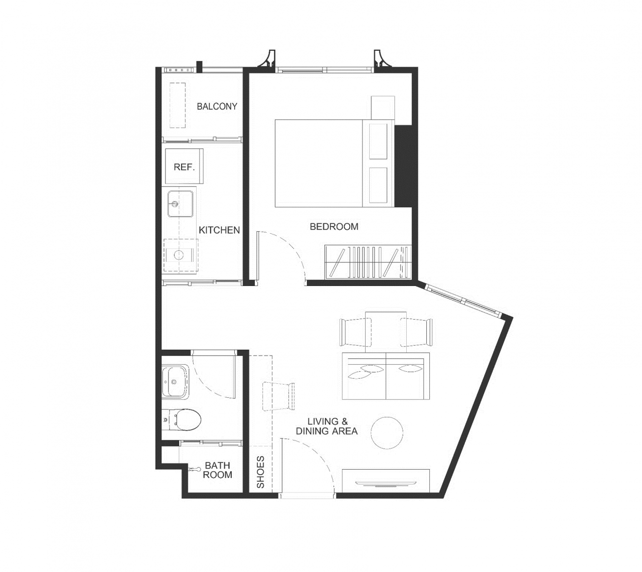 Апартаменты на Пхукете, Таиланд, 35 м² - фото 8