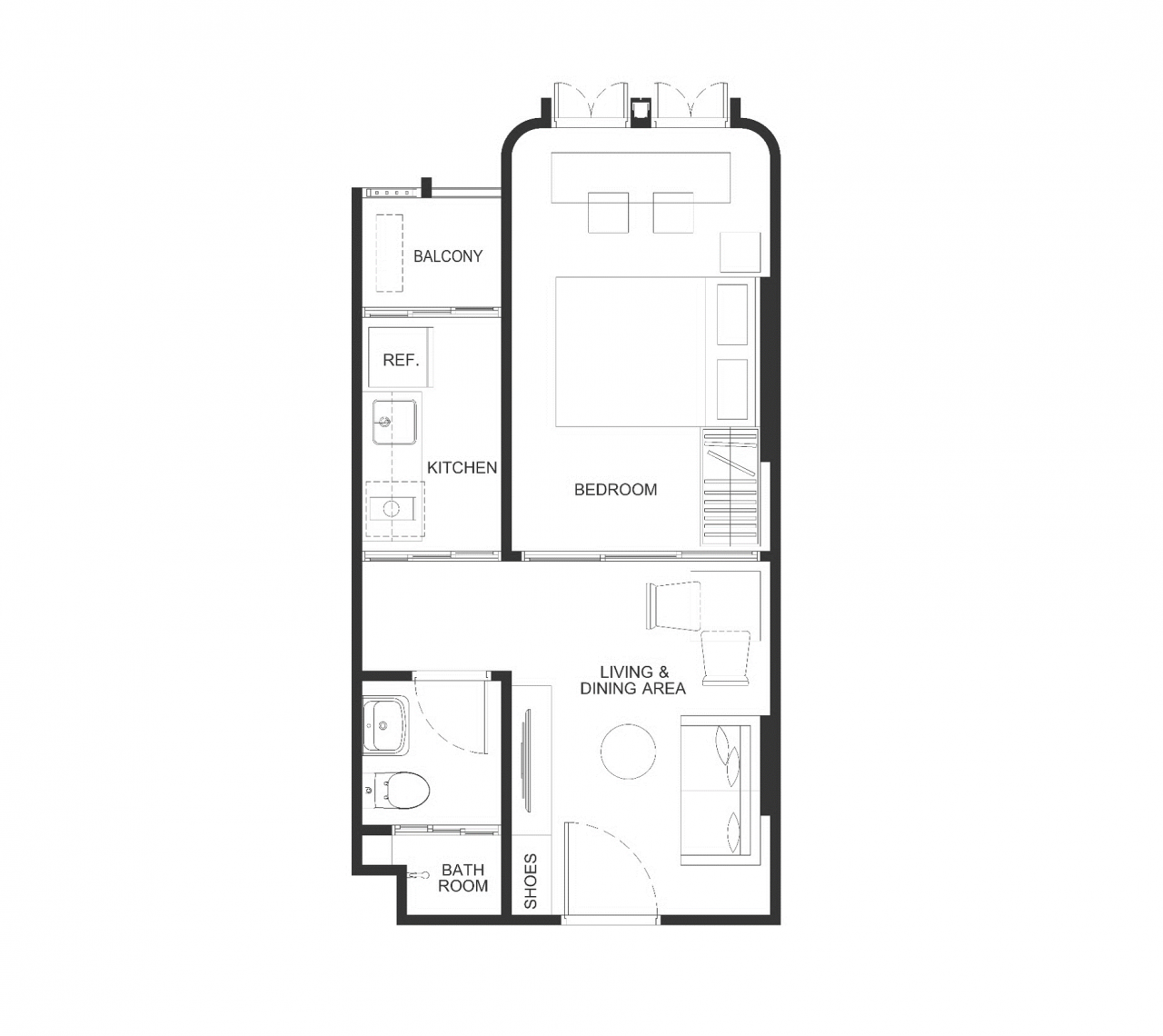 Апартаменты на Пхукете, Таиланд, 31 м² - фото 8