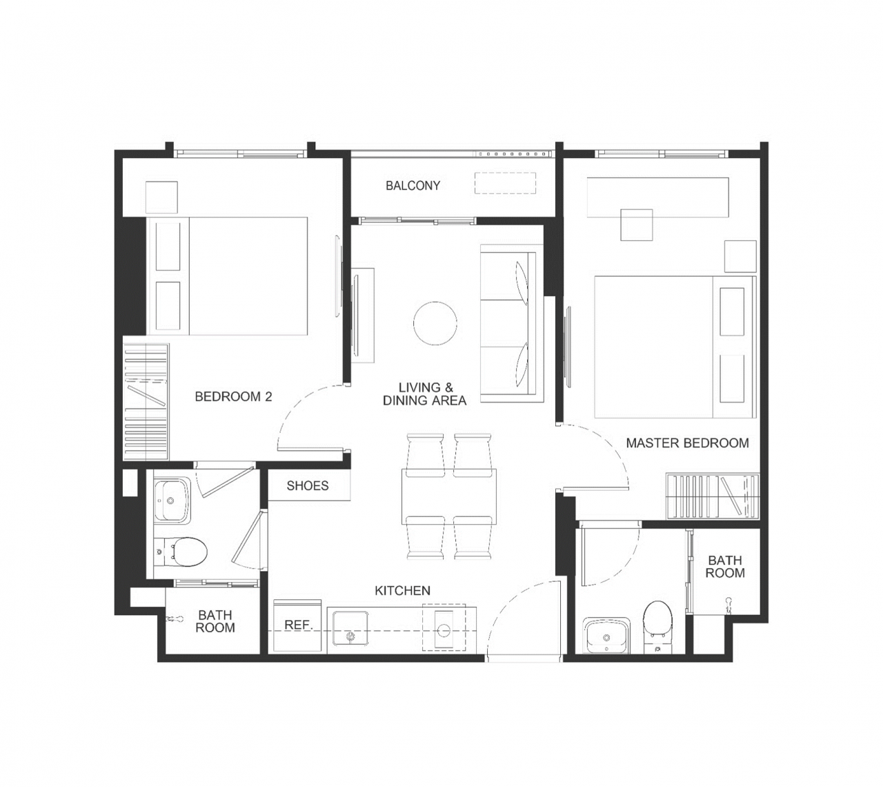 Апартаменты на Пхукете, Таиланд, 50 м² - фото 8