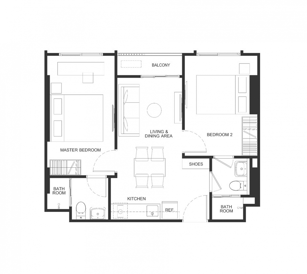 Апартаменты на Пхукете, Таиланд, 50 м² - фото 8